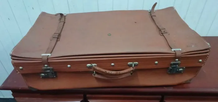 Mala Antiga Vintage Marron