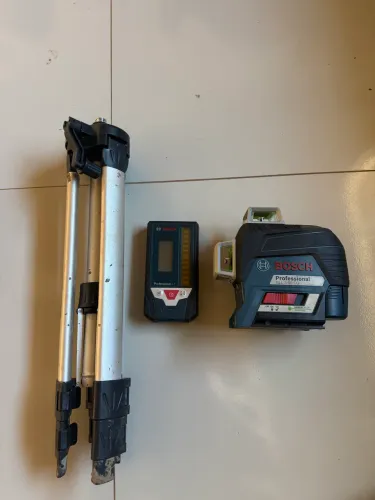 Nível Laser Verde Gll 80-3 Cg Receptor Lr7 Bosch