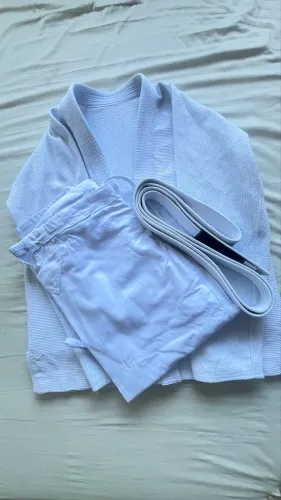 Kimono Jiu-jitsu- Branco Trançado