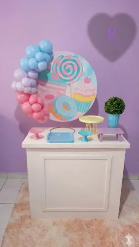 Festa na mesa, pegue e monte/ decoração de festa