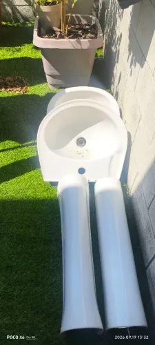 Lavabo com coluna