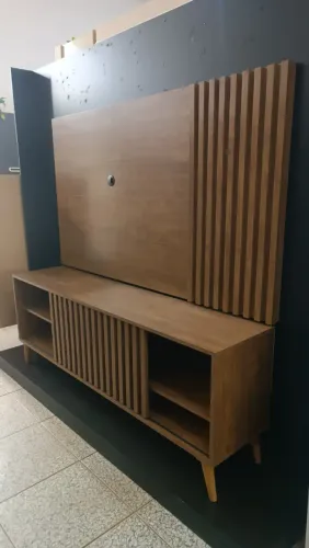 Painel com Rack Luara de 160cm Novo, Entrego