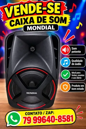 VENDE-SE CAIXA DE.SOM MONDIAL
