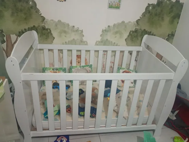 BERÇO AMERICANO MINI CAMA COM COLCHÃO