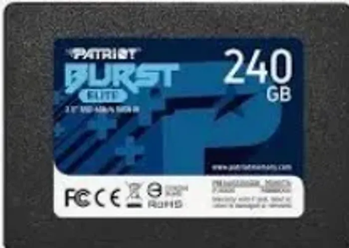 Hd Ssd Patriot Burst Pbu240gs25ssdr Pe000542 240gb Preto Cinza