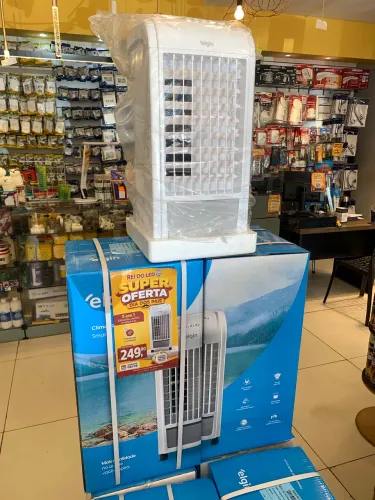 Climatizador que muda por completo seu ambiente! Umidifica, climatiza e ioniza seu ar.