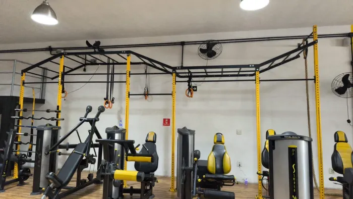 Estação de barras para Crossfit
