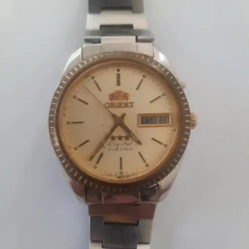 Relógio Orient Crystal 3 Estrelas Automático Vintage 21 Jewels - 469ED1