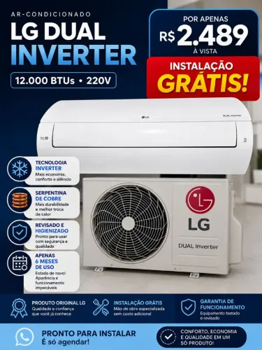 Ar condicionado LG Dual Inverter 12.000btus