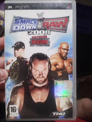 Jogo PSP SMACK DOWN VS RAE 2008 ORIGINAL COMPLETO