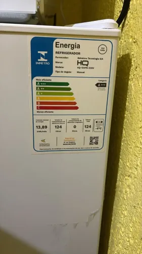 FRIGOBAR 124L - 220V - BRANCO - NA GARANTIA - CATEGORIA A+++
