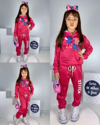 Conjunto feminino infantil 4 ao 14 anos