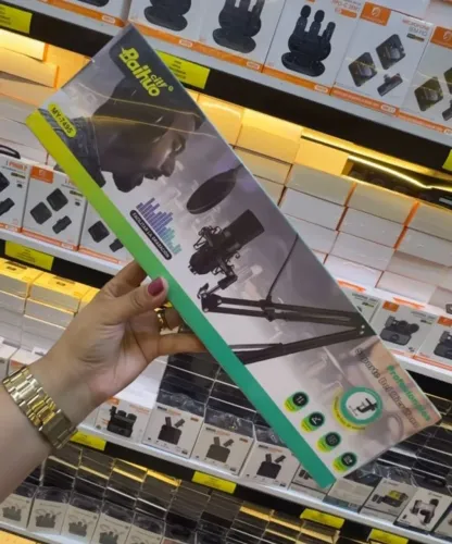 Suporte para microfone de mesa