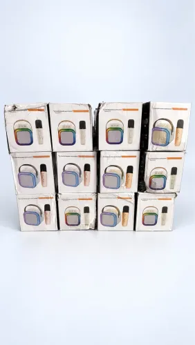 Mini karaokê Bluetooth com microfone - Novo