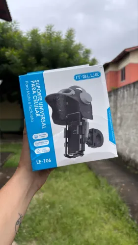Suporte de Celular para Moto com Chapéu de Proteção 