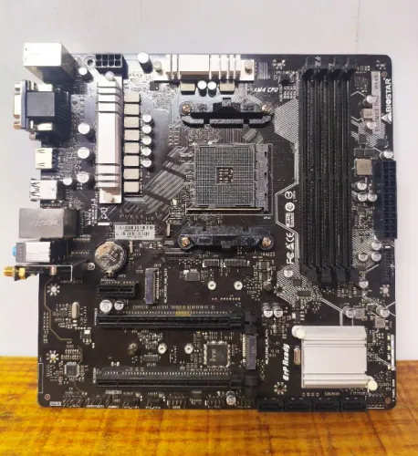 Placa-Mãe Biostar B550MX/E PRO Ver. 6.0 AM4 DDR4 - Completa + Adaptador de Áudio