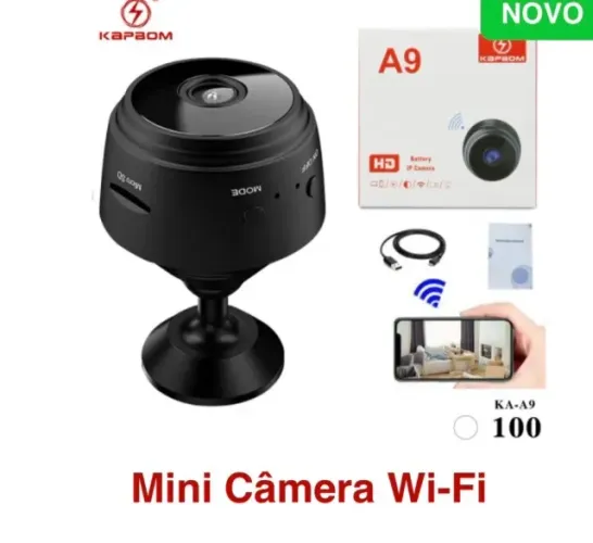 kit 10 Mini câmera A9 amera Wifi Segurança Espia Sem Fio Monitoramento Remoto Visao Noturn