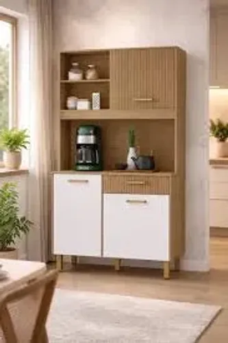 ARMARIO DE COZINHA KIT JADE 1080 EM 2 CORES - ENTREGA E MONTAGEM GRATÍS