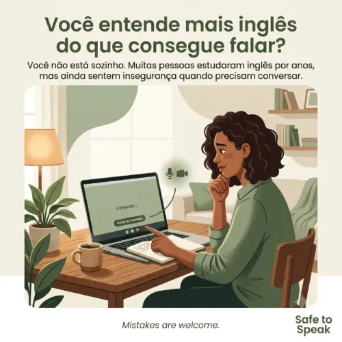 Pratique seu Inglês | Online | 4 Encontros por mês