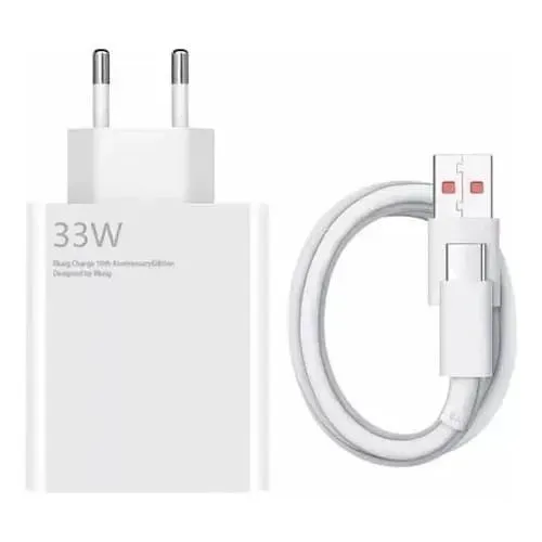 Carregador Turbo 33w Para Xiaomi Redmi