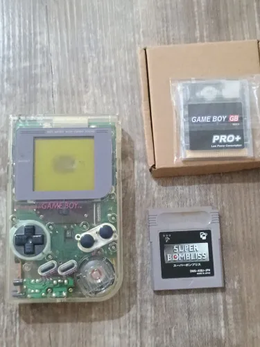 Game boy classico com cartucho Everdrive e cartucho original japonês 
