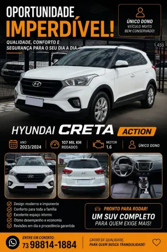 Hyundai Creta Action 1.6 16V Flex AUT 2024