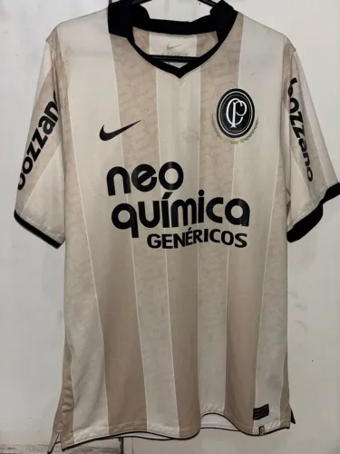 camisa corinthians centenário nike bege 2010