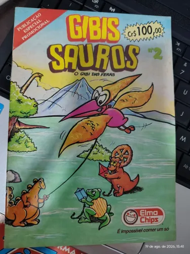 (VENDIDO) Gibis Sauro número 2, promocional da Elma Chips