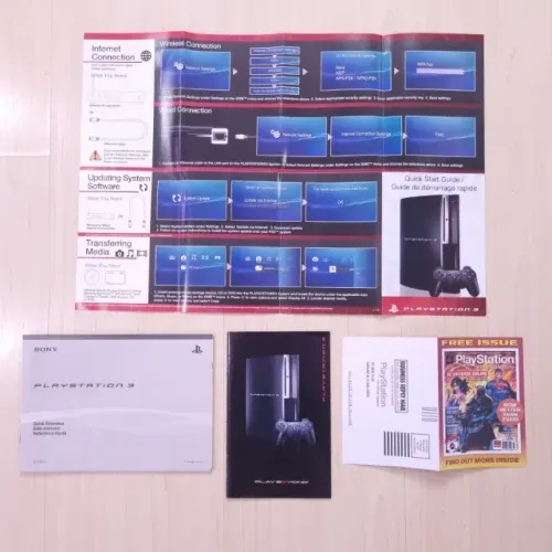 TODOS OS MANUAIS - POSTER E FOLHETOS DO PRIMEIRO PLAYSTATION 3 - PS3 - SONY - RARIDADE