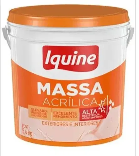 Vendo 06 galões 3,6 LT de massa acrilica da iquini cada por 45,00