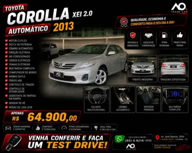 Toyota Corolla XEI 2.0 Flex 16V Aut. 2013