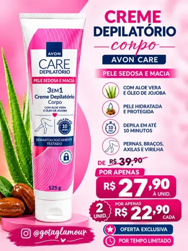 Creme depilatório corporal
