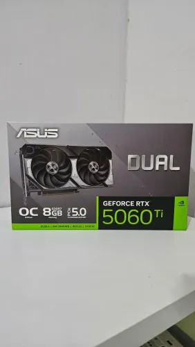 PLACA DE VÍDEO ASUS DUAL RTX 5060 TI OC 8GB GDDR7 ? NOVA E LACRADA