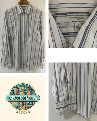 Camisa social Banana Republic non iron