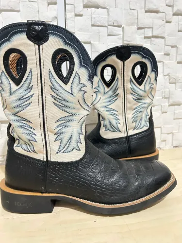 Bota texana couro de Jacaré 