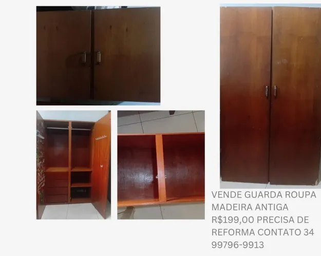 GUARDA ROUPA MADEIRA