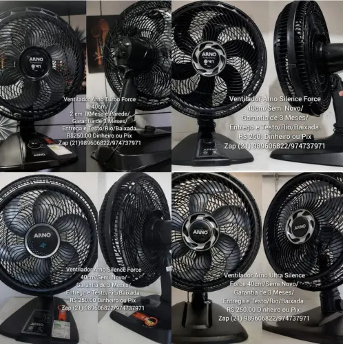 Qualquer Ventilador Arno Turbo 40cm/Com Garantia/$180. Vindo Buscar