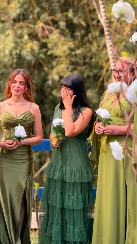 Vestido Verde Oliva Madrinha de Casamento