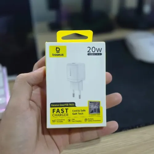 Fonte Carregador Turbo 20W GaN Tipo C Baseus