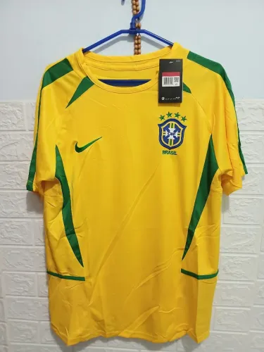 Camisa brasil amarela copa 2002 nova