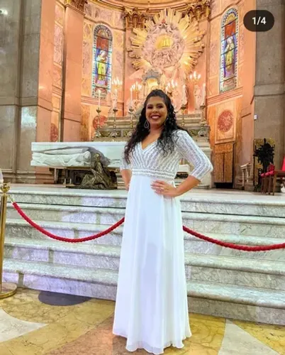 Vestido Branco Social