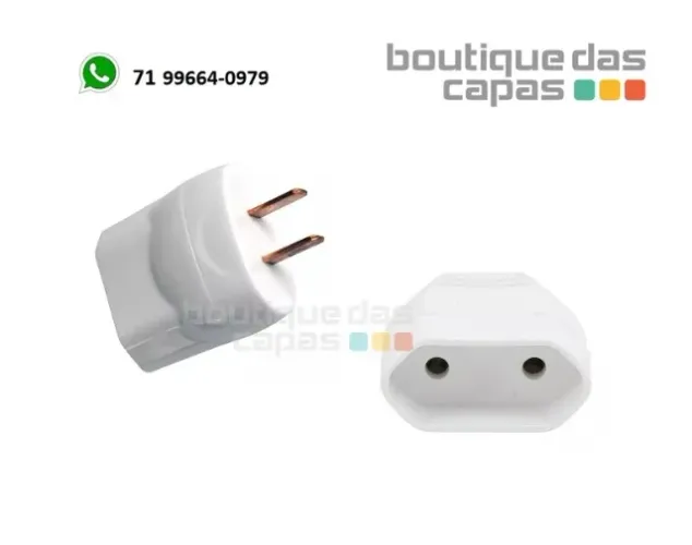 Adaptador Tomada Plug Universal Americano 2 Pinos Chato SL 6016 p casa escritorio