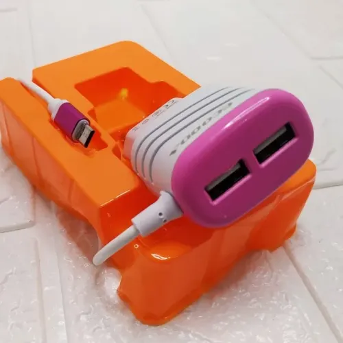 Carregador Para Celular Tipo V8 3.6a 2usb Ecooda Ec5227-v8