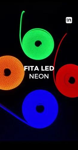 Fita LED Neon 5M 12V - Ilumine seu ambiente com cores vibrantes!