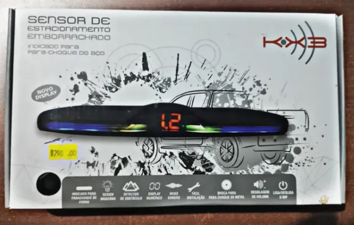Sensor de Ré para Para-choque de Ferro - Modelo Específico *Emborrachado