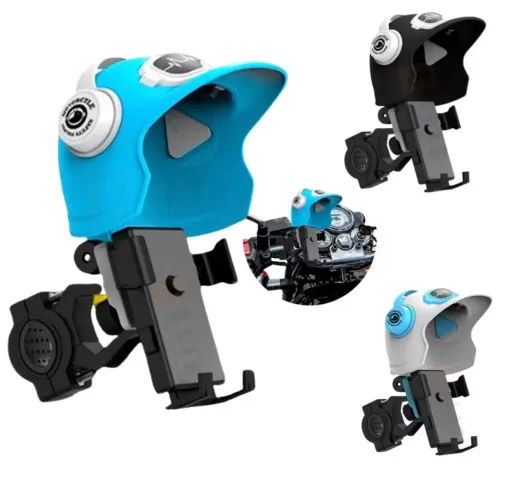 Suporte Celular boné GPS Moto Bike proteção chuva bone Capacete Motoboy garra