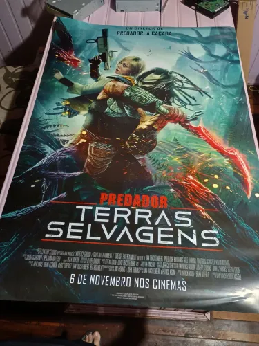 Cartaz de cinema O Predador Terras Selvagens!(Novo)