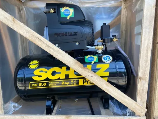 Compressor Schulz Pratiko 50L com Rodinhas - Mobilidade e Potência