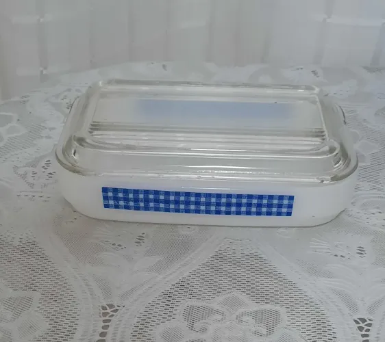 Rara Petisqueira Termo Rey Xadrez Azul