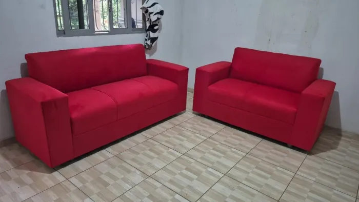 Conjunto de Sofá Vermelhos. DIRETO DA FÁBRICA!!!! WHATSAPP *